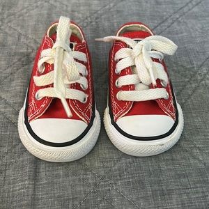Toddler Red Converse size 2